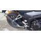 Tłumik owalny 40 cm ze stali nierdzewnej malowany proszkowo na czarno Honda CB 500X (2109)