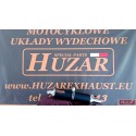 Tłumik owalny 40 cm ze stali nierdzewnej malowany proszkowo na czarno Honda Cbr 600 F4